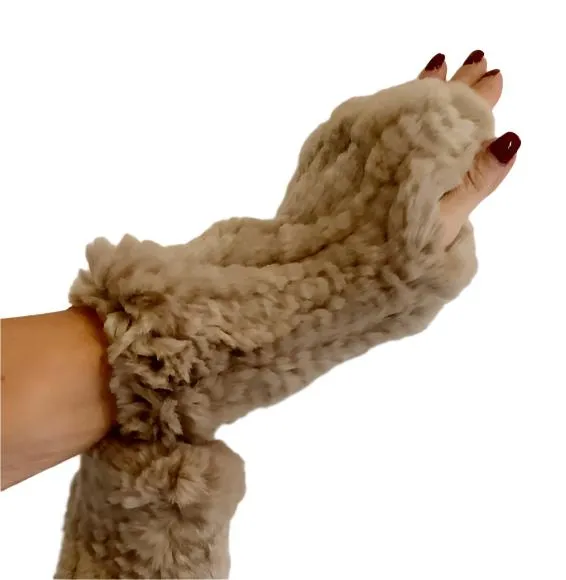 Rex Rabbit Fingerless Mitts