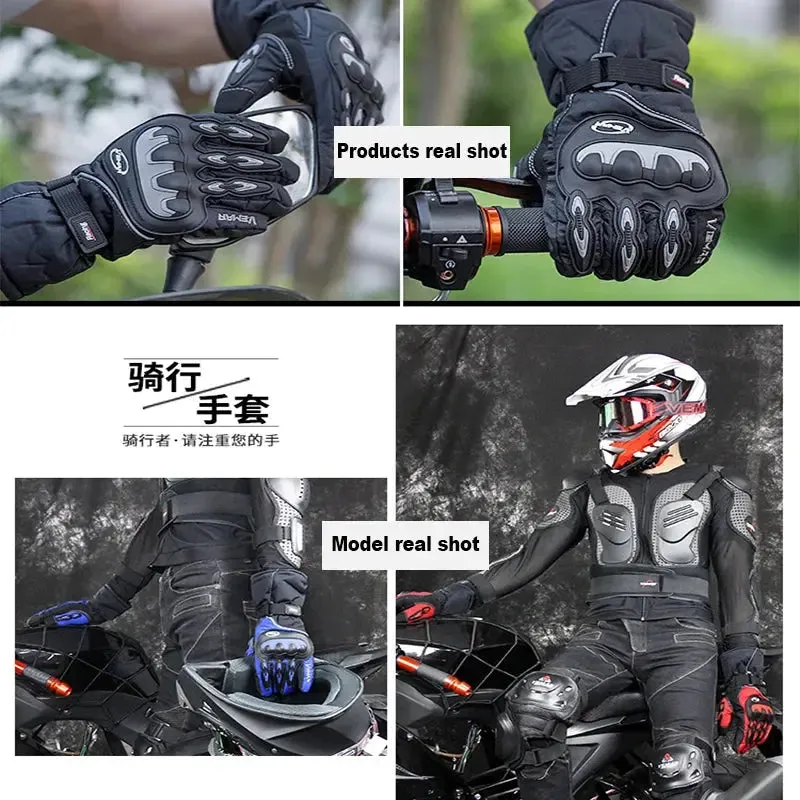 Sale New Motorcycle Gloves Winter Warm Waterproof Glove Outdoor Sport Ski Skate Gloves Motorbiker Motocross Racing Riding Bike