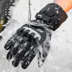 Sale New Motorcycle Gloves Winter Warm Waterproof Glove Outdoor Sport Ski Skate Gloves Motorbiker Motocross Racing Riding Bike