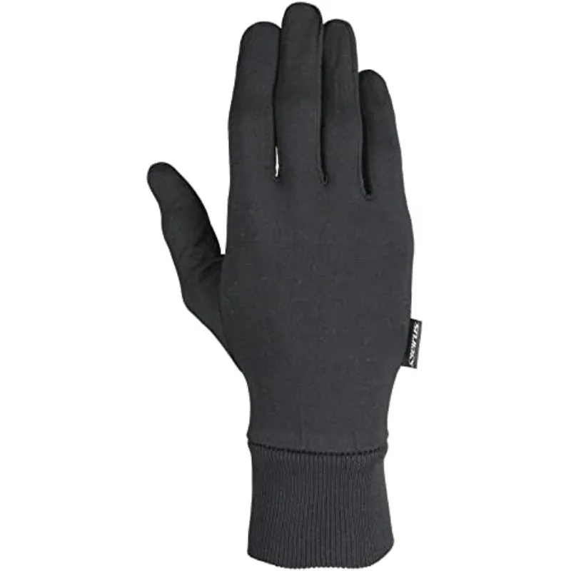 Seirus Innovation Arctic Silk Glove Liner - Black - Small/Medium