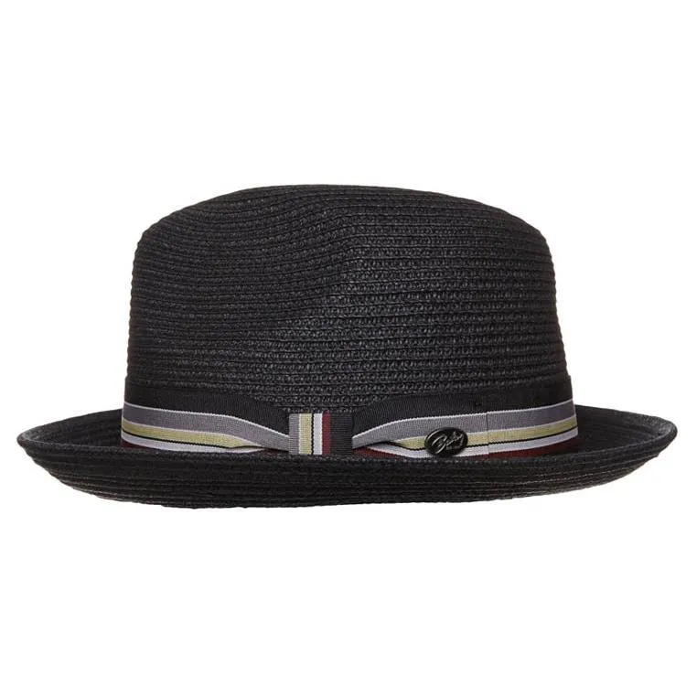 Sophisticate's Signature Summer Braid Fedora Straw