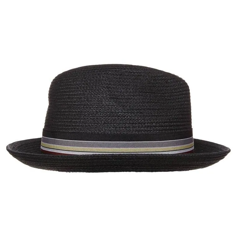 Sophisticate's Signature Summer Braid Fedora Straw