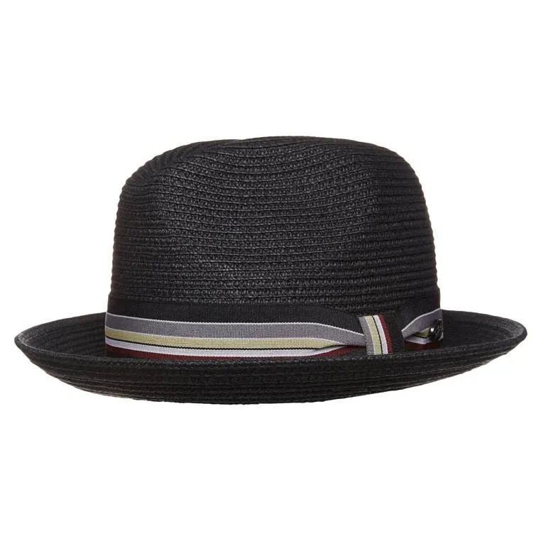 Sophisticate's Signature Summer Braid Fedora Straw