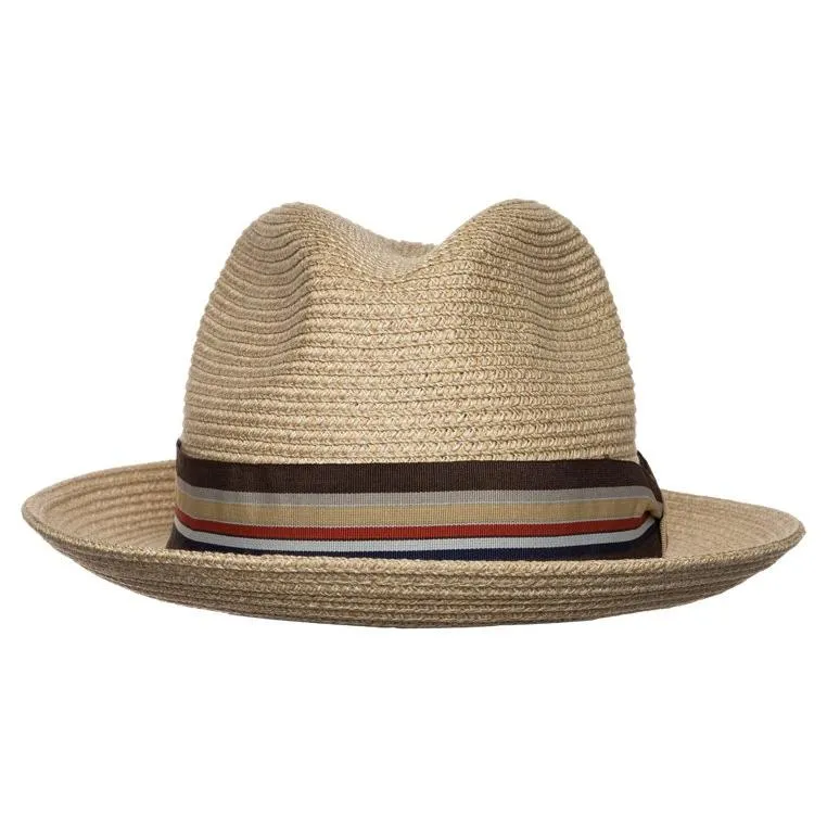 Sophisticate's Signature Summer Braid Fedora Straw