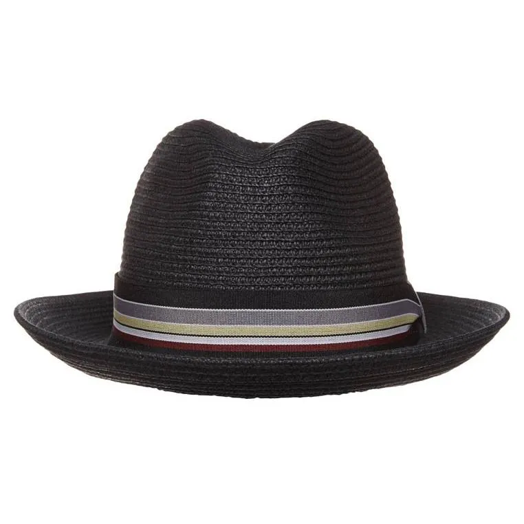 Sophisticate's Signature Summer Braid Fedora Straw