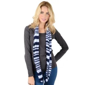 ST TROPEZ - Womens Stripe Nautical Lightweight Print Scarf