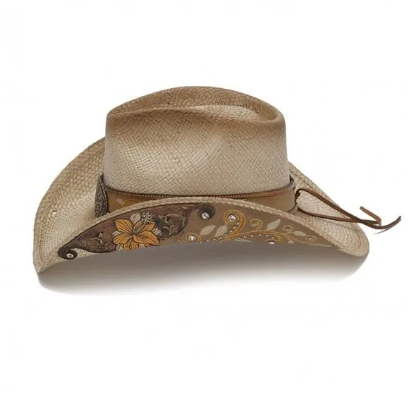 Stampede Women's Straw Cowboy Hat - The Yellow Flower