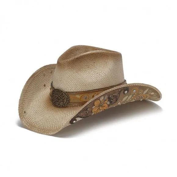 Stampede Women's Straw Cowboy Hat - The Yellow Flower