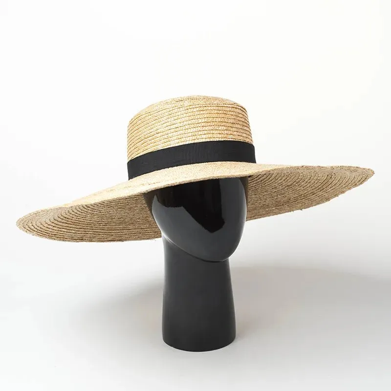 Straw Beach Hat With Big Brim