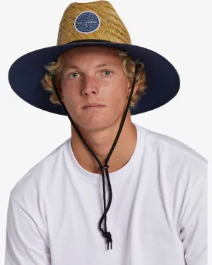 Tides Patch Straw Hat - Dark Blue