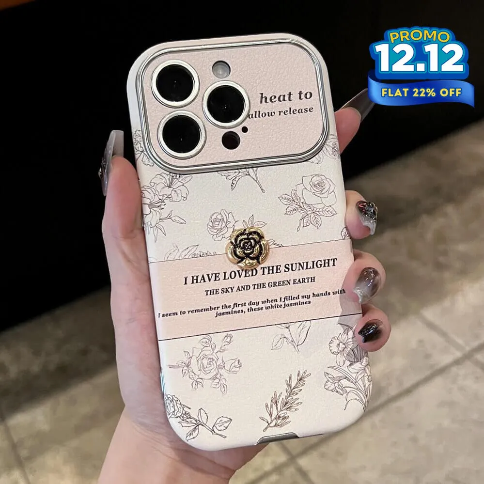 Timeless Floral iPhone Case with Scarf Strap