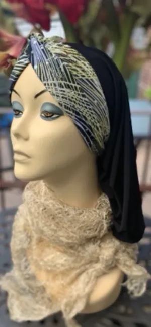 Turban Snood For Women | Hijab Scarf For Women | Tichel | Hair Covering For Woman | Made in USA by Uptown Girl Headwear