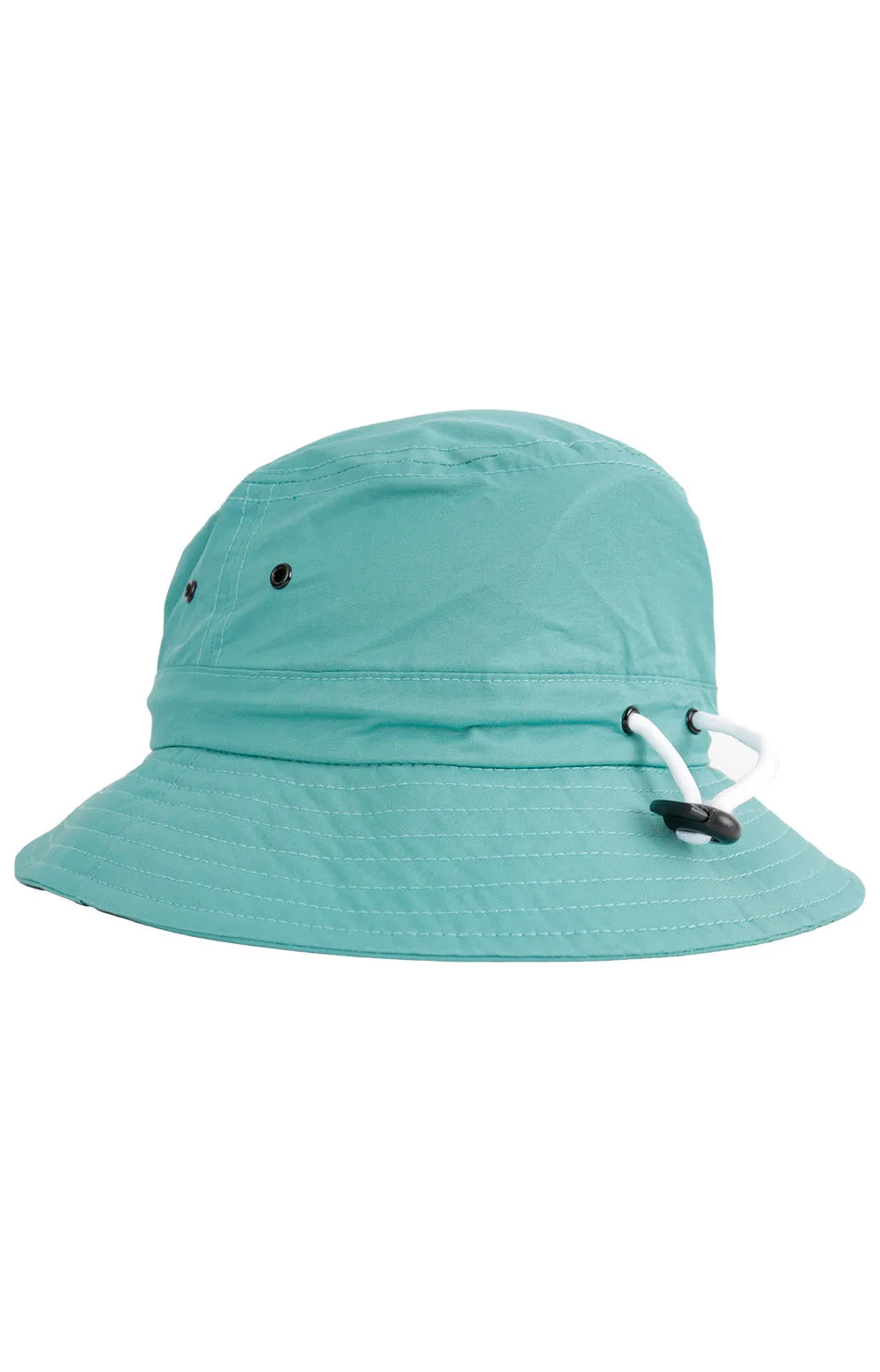 Turquoise Obey Classic Fit Bucket Hat with Elastic Bungee