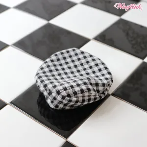 Wooflink Preppy Gingham Beret - Black